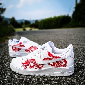 Red Dragon Custom Air Force 1🐉